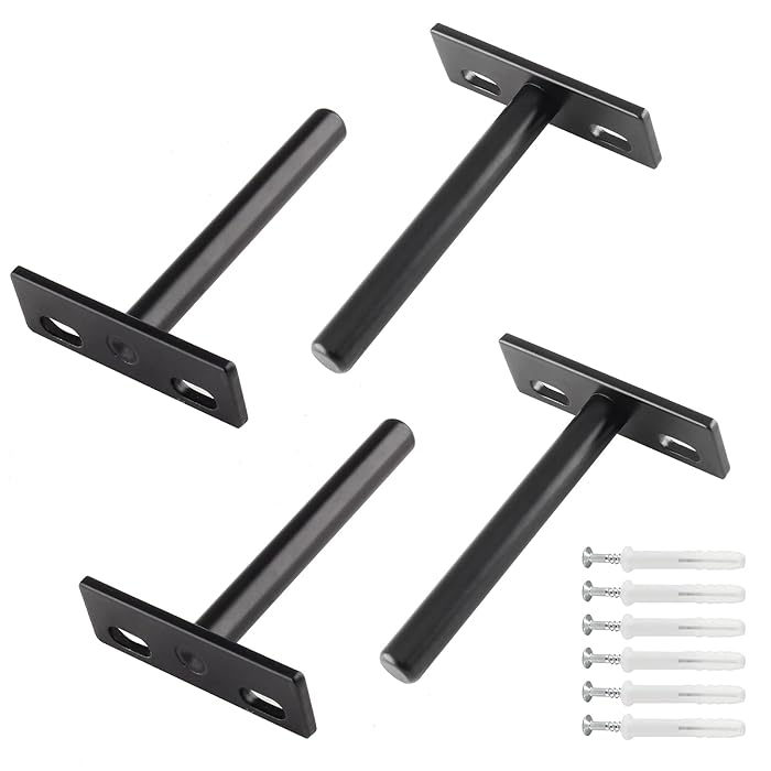 Buy 4 Pcs Floating Shelf Bracket 3 Inch Shelf Brackets Heavy