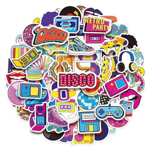 100 Pack 90s 80s Stickers