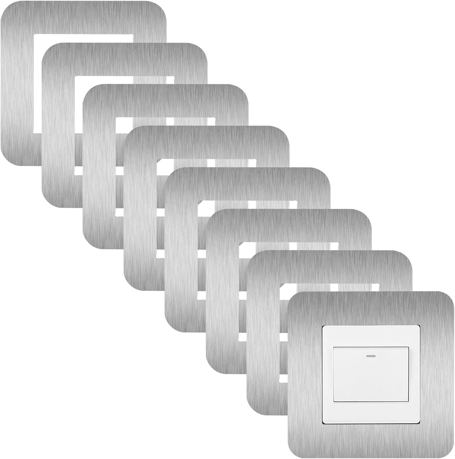 KUKUJIWA 8PCS Light Switch Surrounds