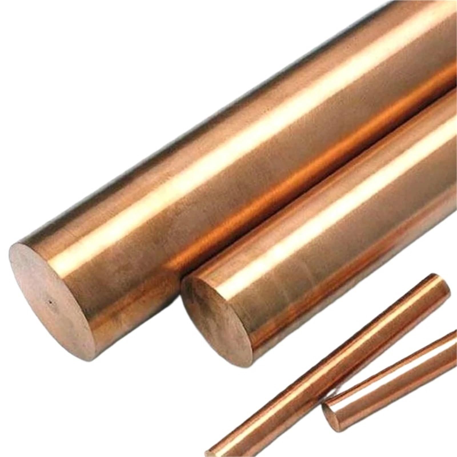 Rame Tondo Asta Tondino Barra di rame diametro Φ2mm-16mm lunghezza 300 500mm barra piena rosso dritto rotonda viola(Length 300mm,15 mm (1 pcs))
