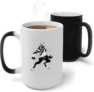 Werewolf Gift for Nature Lovers Embedded Mountain Landscape Design 11oz 15oz Color Changing Mug