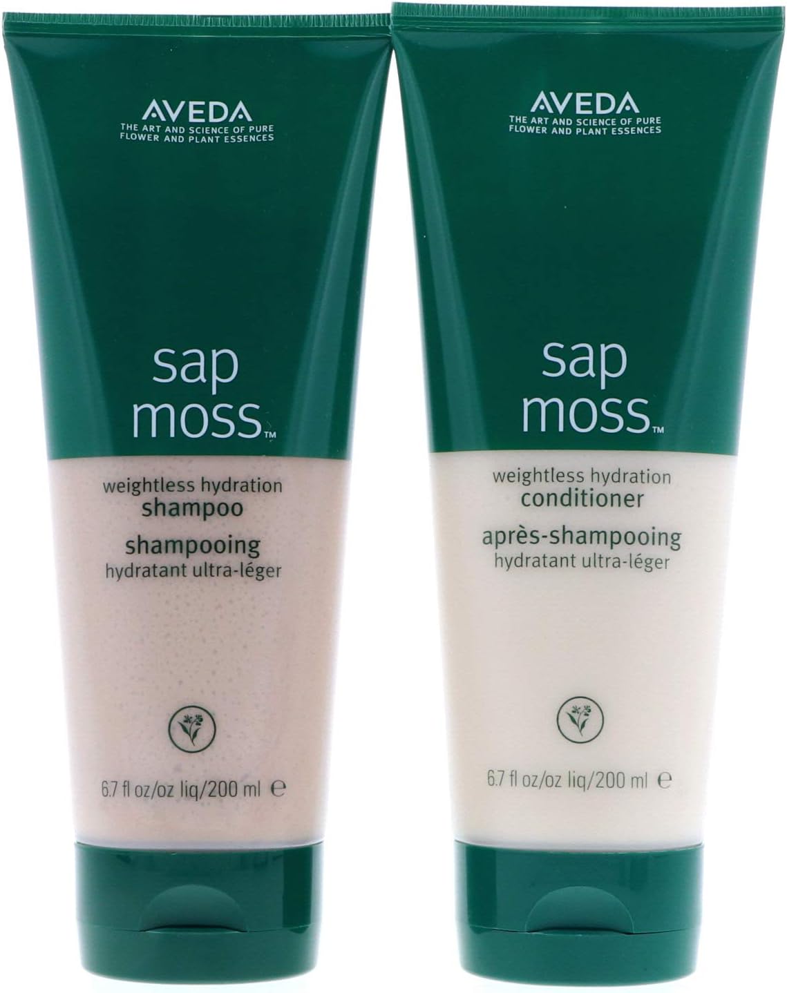 Aveda Sap Moss - Champú y acondicionador de hidratación sin peso, juego de 6.7 onzas