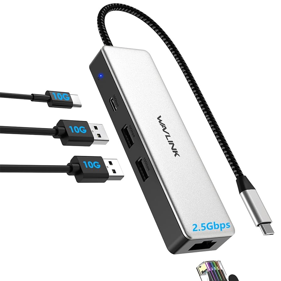 Amazon | WAVLINK USB C ハブ、2.5Gbps超高速有線LANアダプター