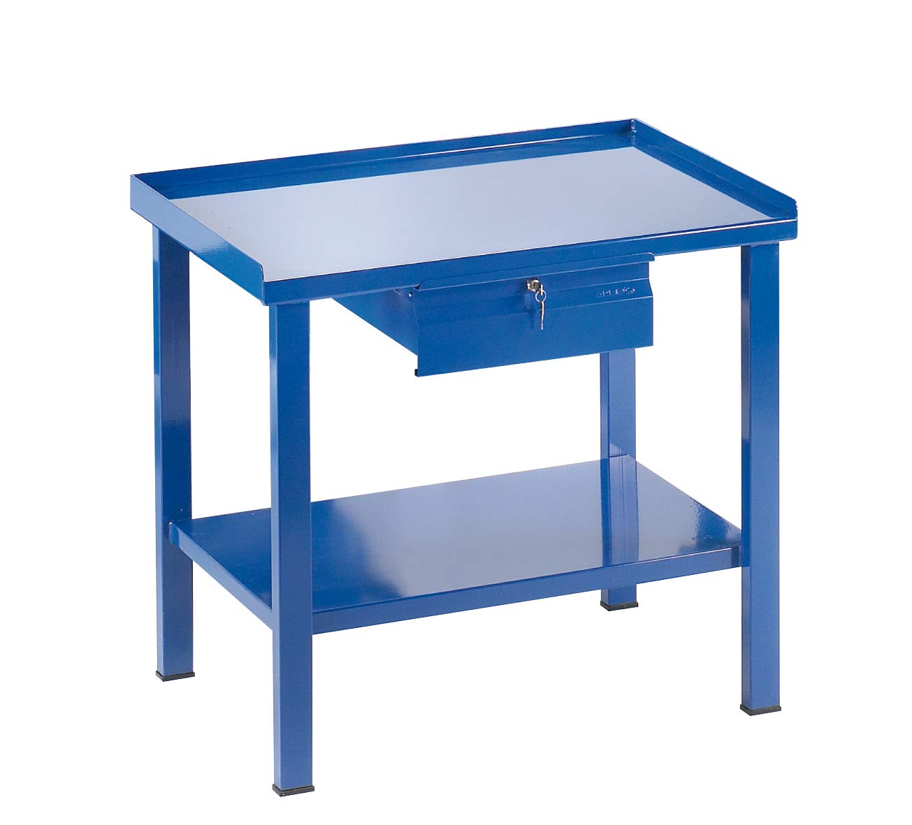 Banco da lavoro, cm 100x70x88h. piano lamiera, art.215/F