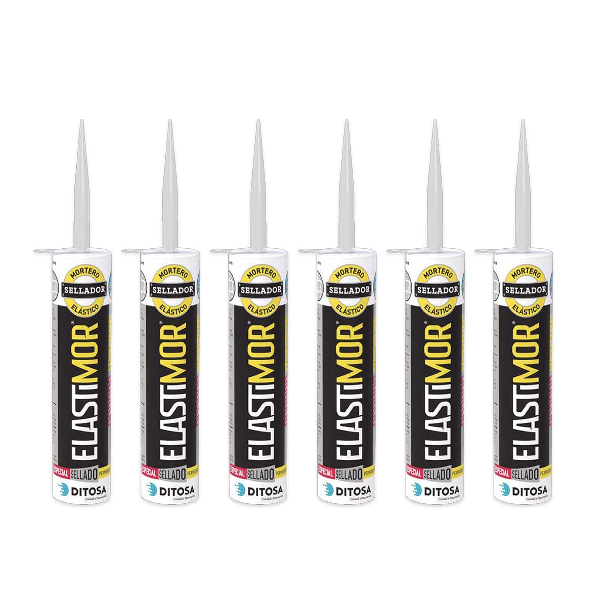 Mortero sellador para reparar grietas con cemento express impermeable ELASTIMOR de 310 ml 8