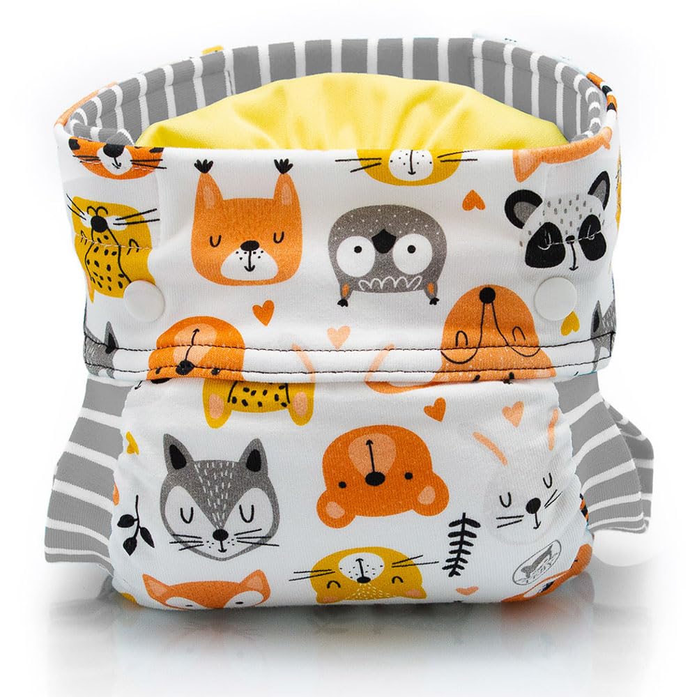 CULLA DI TEBY Kit 6 cambi Pannolini Lavabili Made in Italy (Forest Friend, M)
