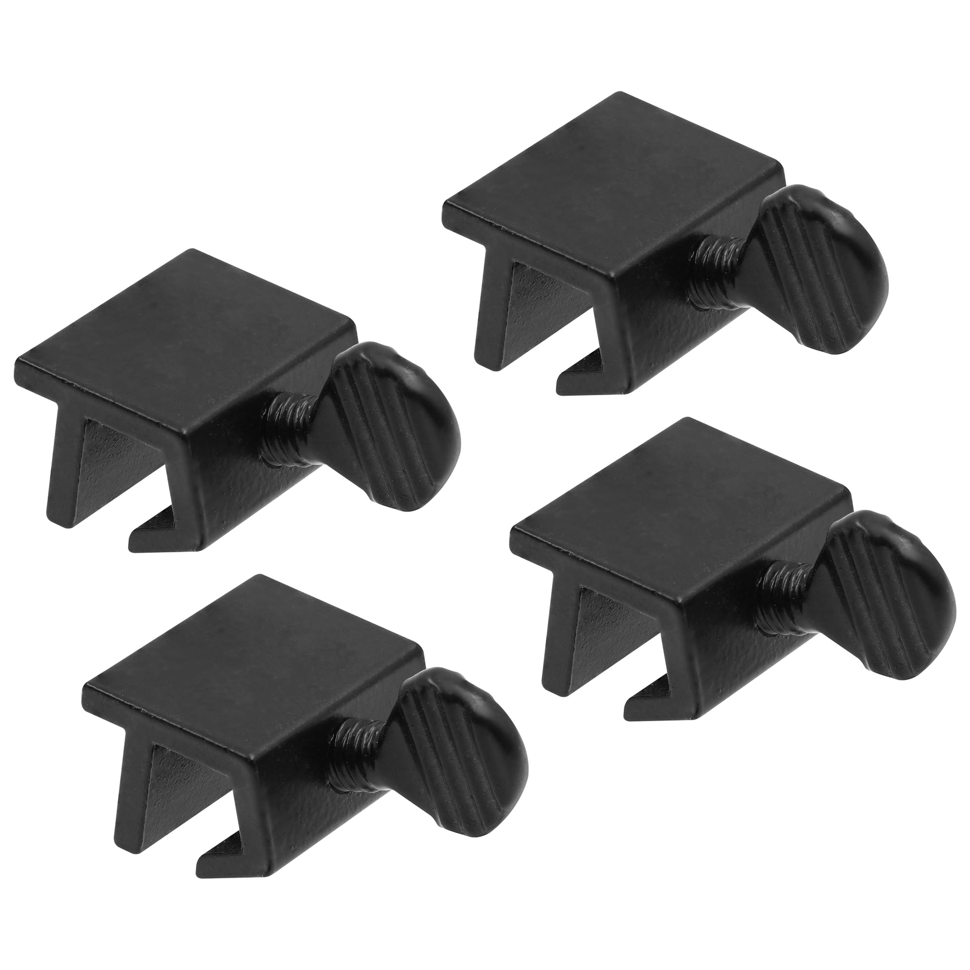 Prime-Line U 98198 Cerradura de seguridad para ventana corrediza, económica, color negro (paquete de 4)