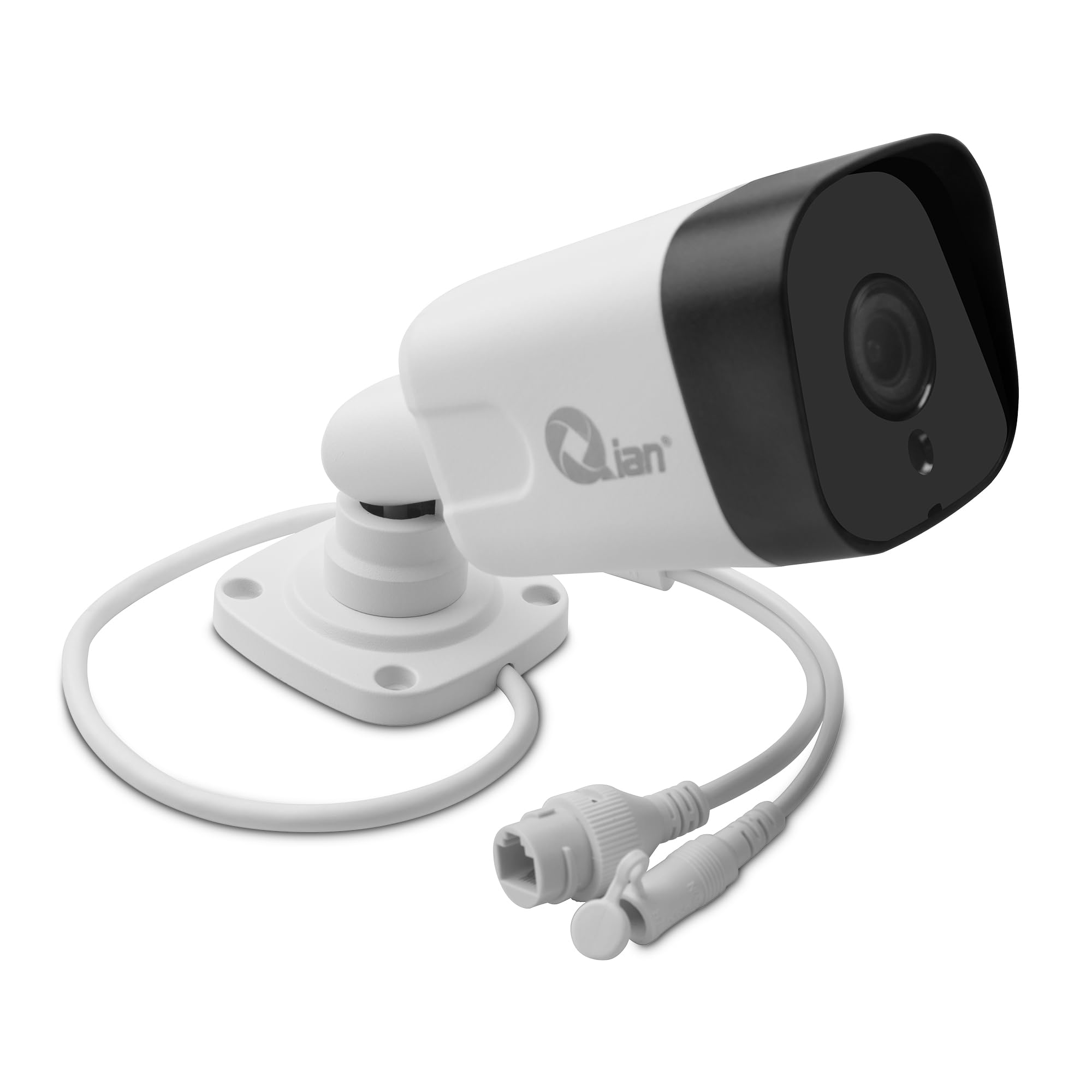Qian Kit 4 Cámaras de Vigilancia IP + NVR 8 puertos PoE con 1TB HDD | Detección Movimiento, Intrusos, Visión Nocturna | HDMI 3840 × 2160, VGA 1920 × 1080 | 1 canal 8MP, 4 canales 1080P | Ethernet, USB