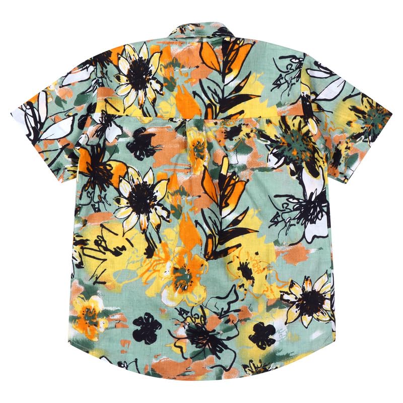 Image of superminis Boy's Cotton Regular Fit, Half Sleeves, Collared Neck, Printed Shirts for Casual Wear