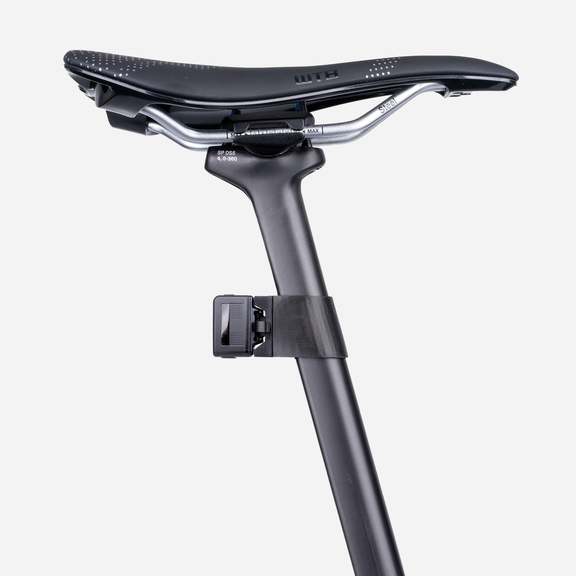 Uchwyt do Sztycy, Wydrukowany w technologii 3D z włókna węglowego, Do Sztycy Trek CarBack, kompatybilny z BMC URS Gen 2, Mocowanie zaciskowe