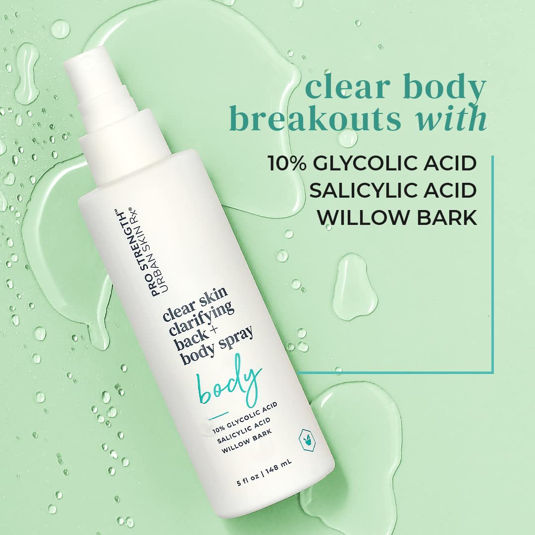 Buy Urban Skin Rx Clear Skin Clarifying Back & Body Spray Exfoliates Skin and Improves the