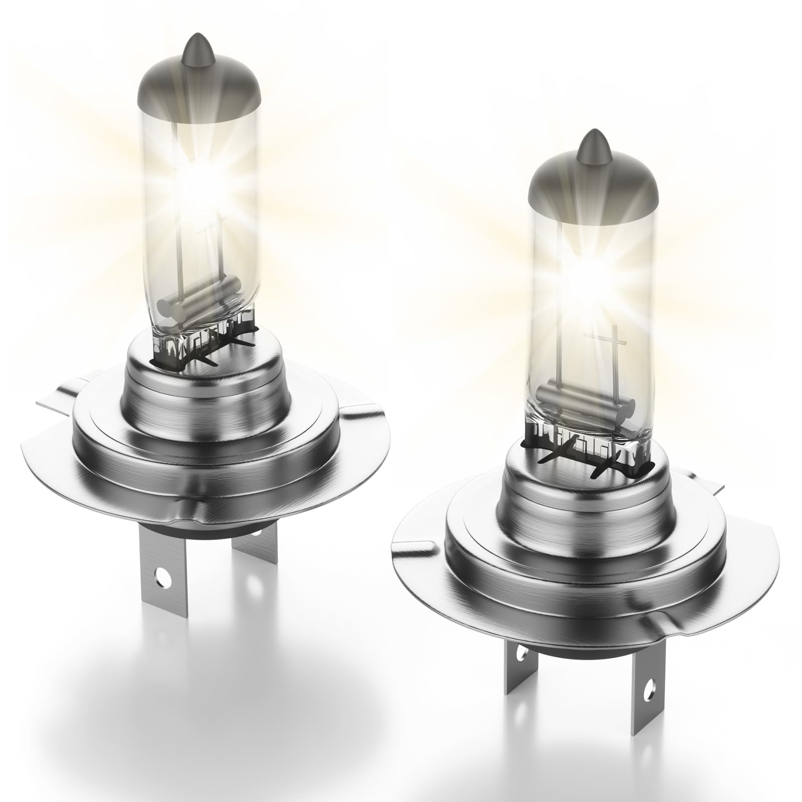 LUMYNARE H7 Halogen Headlight Bulbs, 5500K Bright White, 1800LM, 55W 12V Standard High Beam or Low Beam or Fog Light Bulbs, High Brightness Headlight Bulb for Car, Plug and Play, No Glare, 2 Pack — view 13