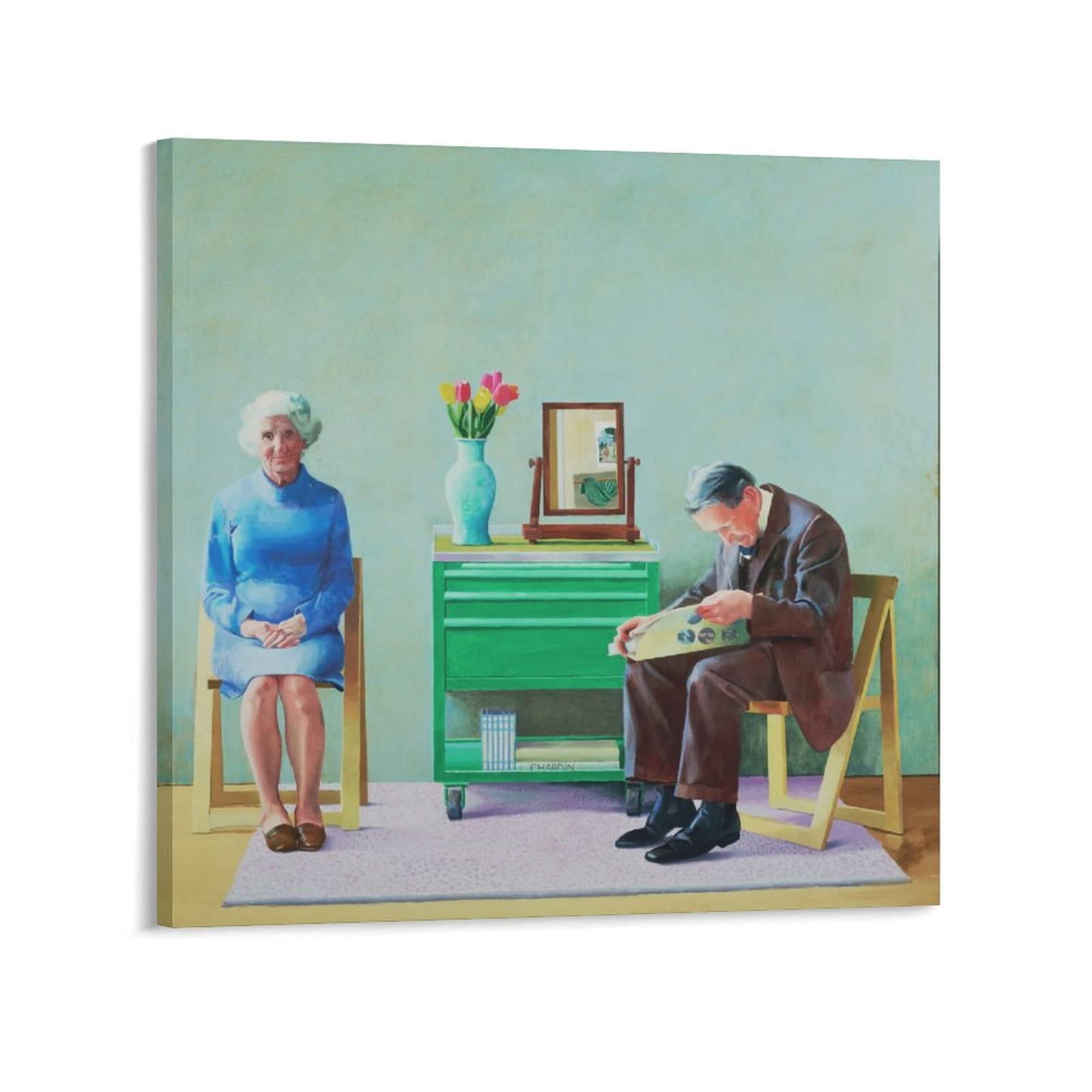 専用出品【額付50cm×50cmポスター】デイヴィッド・ホックニー 「両親」 Amazon.co.jp: David Hockneyデビッドホックニーポップアート