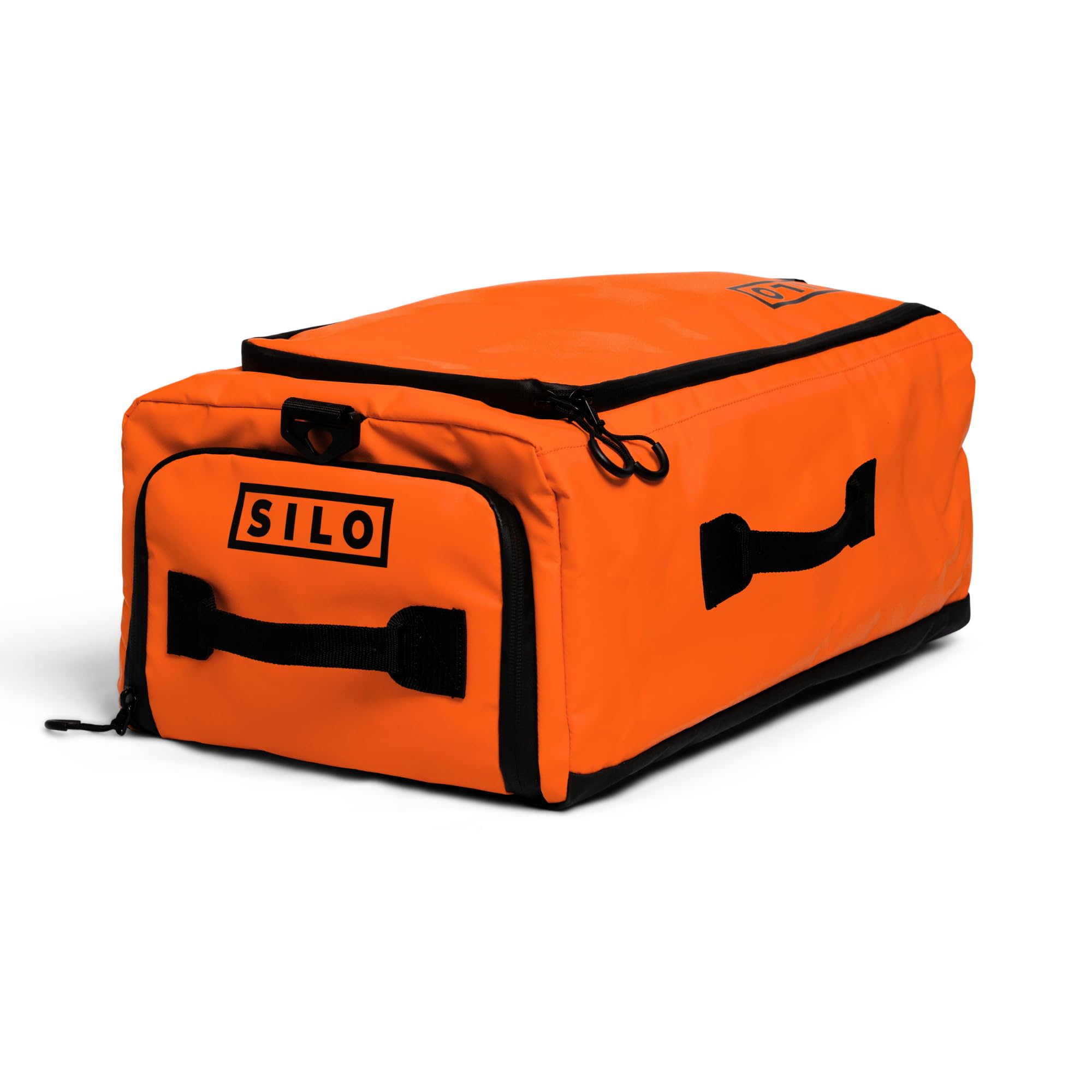 SILO Crew Drop One 26L Ultramarathon Bag - Organize Gear Efficiently for Training Racing Work, Travel - Optimized Storage: Pockets/Compartments for Easy Access Athletes Marathon Fitness Bright Orange