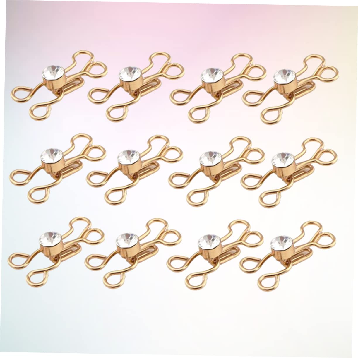 Ganchos De Cuello De Coser Ganchos Adhesivos Para Colgar Costura De Gancho y Ojo Pequeño Kit De Costura Ganchos Para Ropa Hebilla Del Conector Del Sujetador