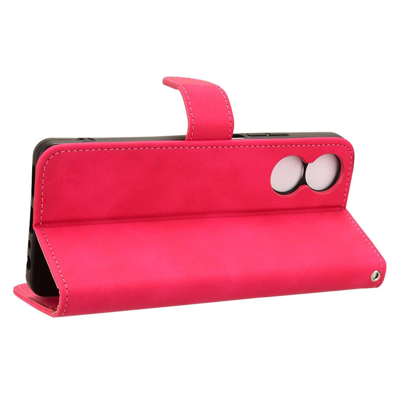 JIUNINE Cover per TCL 50 SE/TCL 40NxtPaper 4G, Custodia Portafoglio Libro in Pelle Sintetica Antiurto Cover Flip Case con [Carta Fessura] [Supporto Stand] [Fibbia Magnetica], Bianco