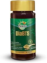 Zandu DiaBTS Tablets|Clinically Proven for results in 3 months| Safe, Natural & 100% Ayurvedic | Helps maintain Healthy Glucose Metabolism |Salacia for Healthy Sugar Management | 90 Tablets