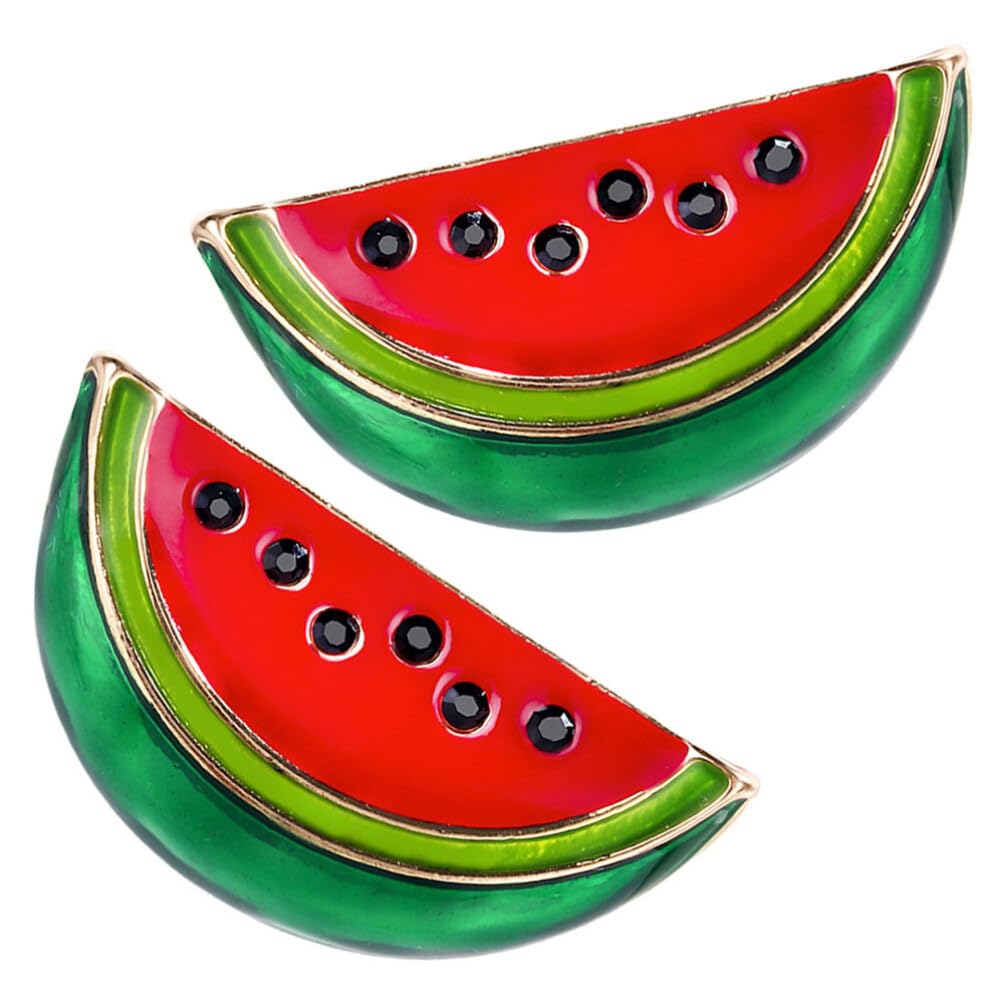 SAFIGLE Watermelon Enamel Pin: Watermelon Brooch Cute Fruit Brooch Pin Lapel Pin Food School Teacher Enamel Lapel Pin for Summer Gifts Birthday Lapel Collar Accessories 3pcs