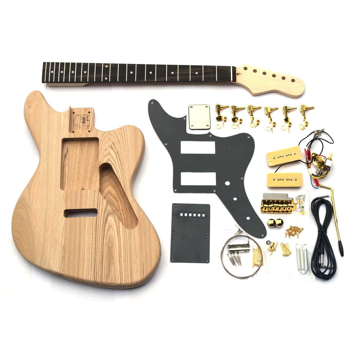 Guitare en Kit JM, Ebene - Les Beatles, Paul McCartney, John Lennon, RIngo Starr, George Harrison Guitare en Kit JM, Ebene