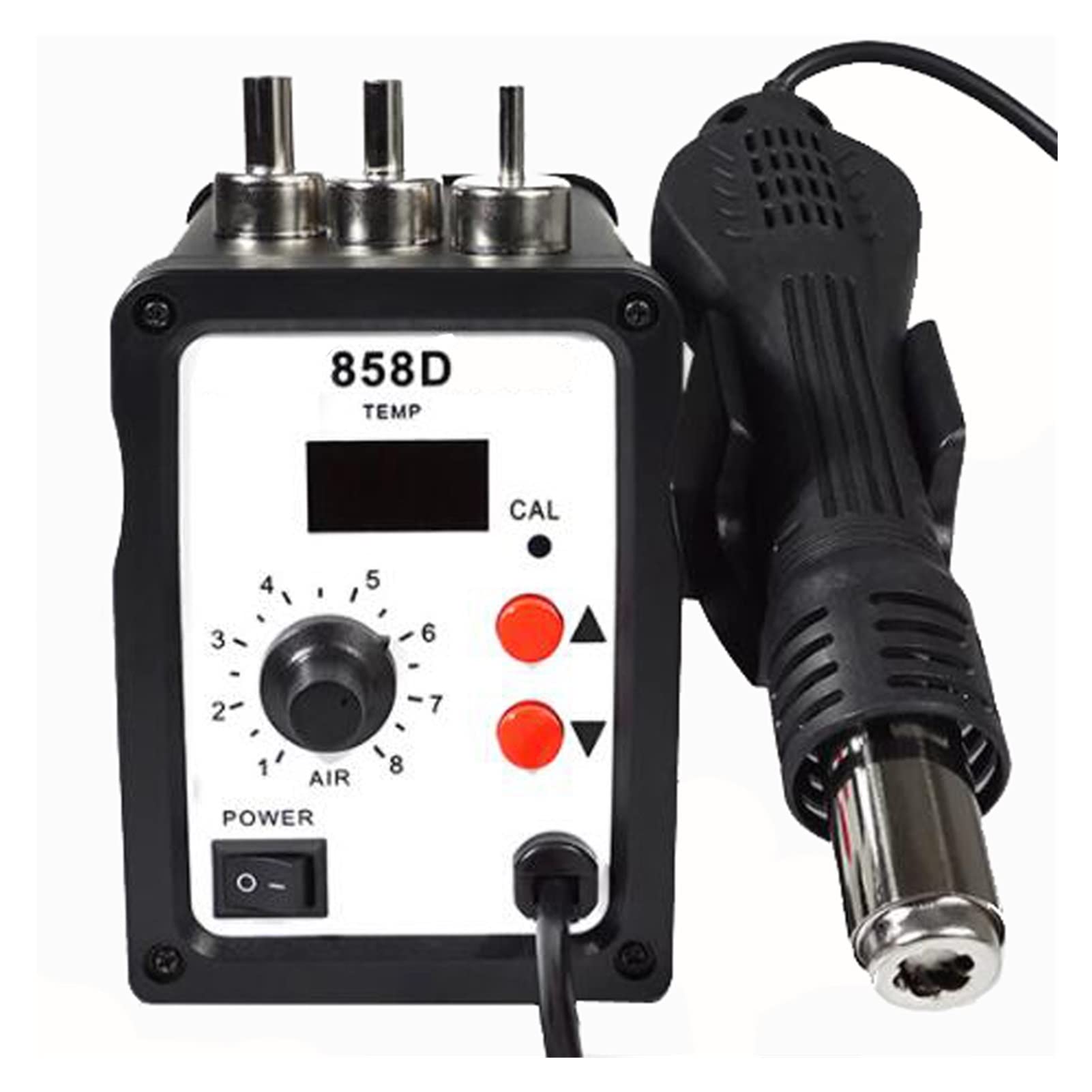 AmAzwi Stazioni di Saldatura 70 0W 858D ESD Stazione di Saldatura GUIDATO Digitale SMD Pistola ad Aria Calda del Bond di Saldatura con Display Digitale della Temperatura