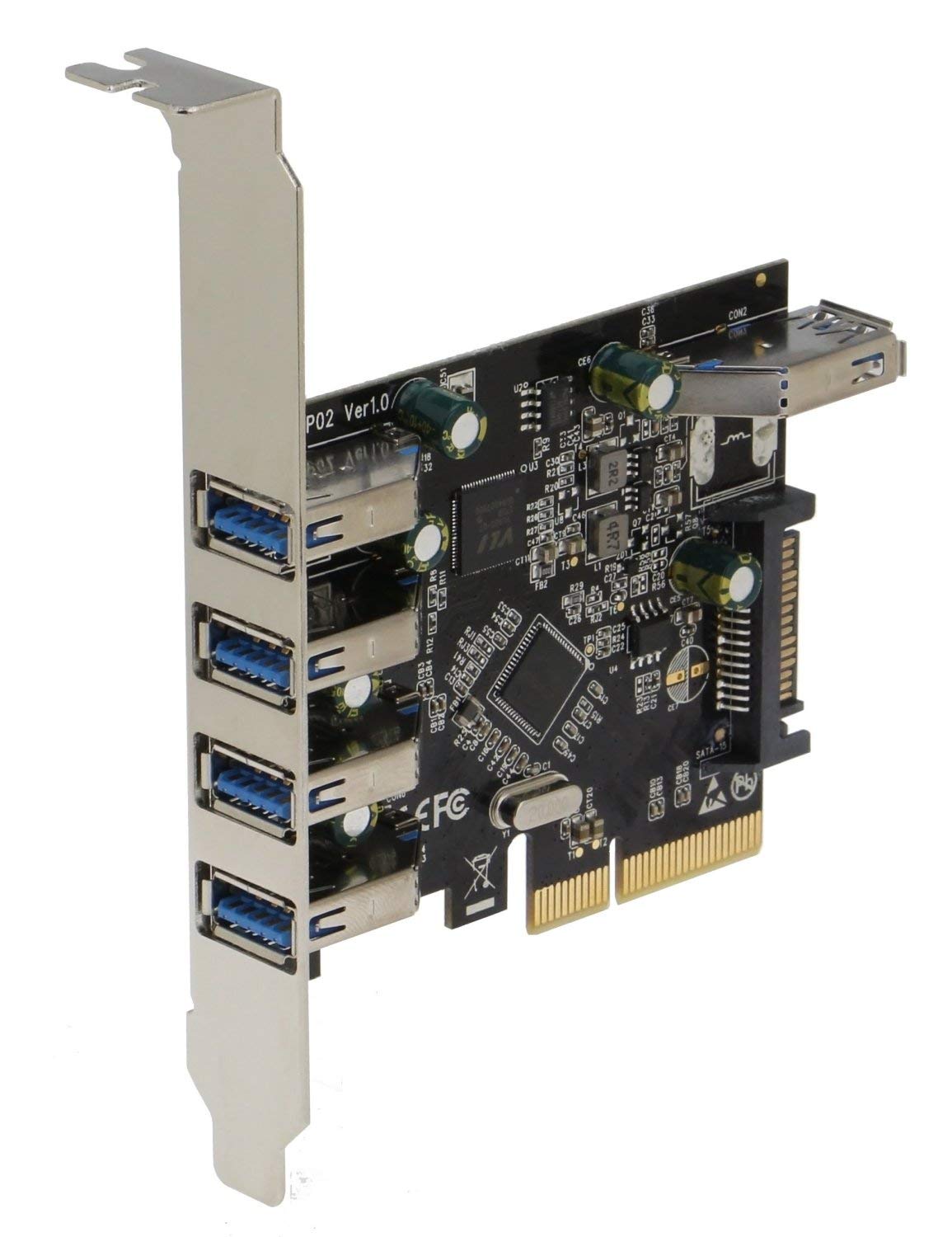 Carte Contrôleur PCI Express vers 2 Ports USB 3.1 Type-C