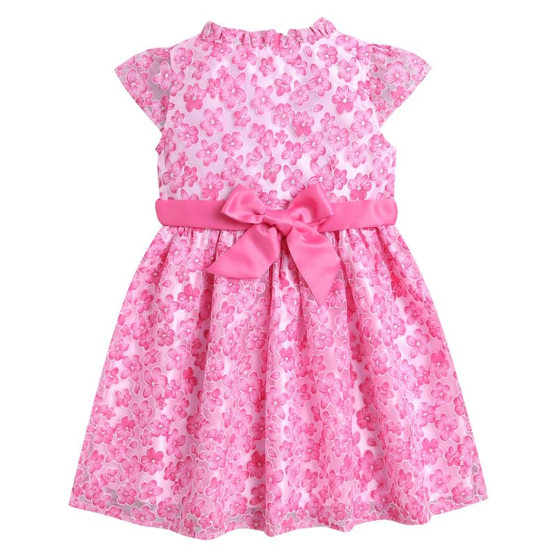 Image of Funshine Girls Spring Summer Casual Dress for Kids | Soft Breathable Comfortable Everyday Wear for Play School Outings Birthday Parties & Family Occasions | Stylish Lightweight Trendy Outfit