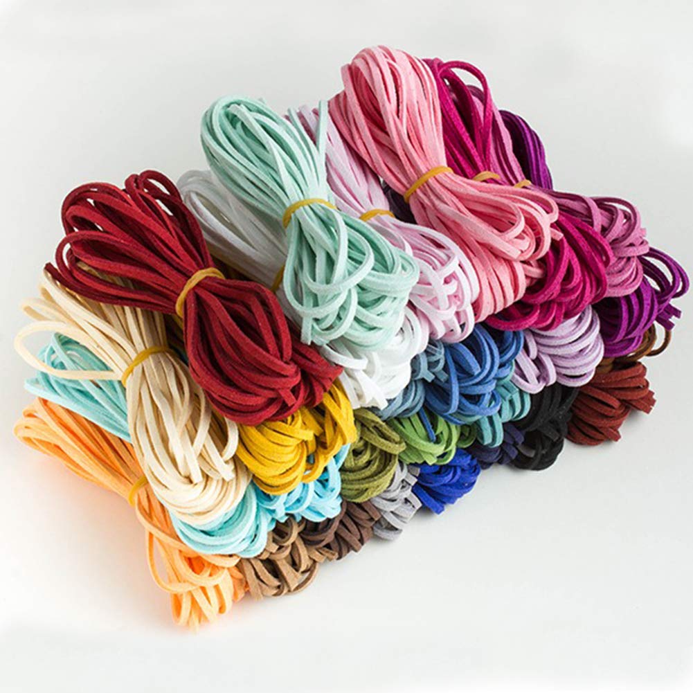 Lint en draad en koord :: Koorden :: Leren koorden :: Leerkoord 1 mm groen