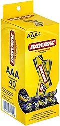 PILHA COMUM AAA, Rayovac, 10303, Cinza, TUBO com 40
