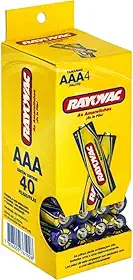 PILHA COMUM AAA, Rayovac, 10303, Cinza, TUBO com 40