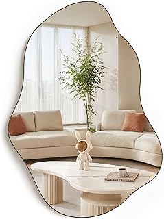 Comprar Espejo de baño sin Marco, 70x50 cm Espejo de Pared Irregular para Sala Dormitorio Entrada decoración