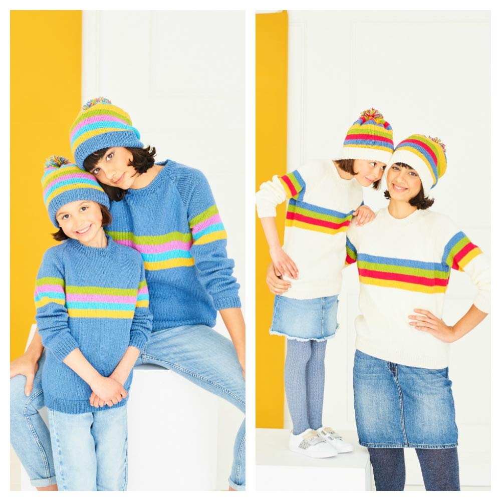 Stylecraft DK Knitting Pattern - 9762 Ladies & Girls Sweaters & Hats