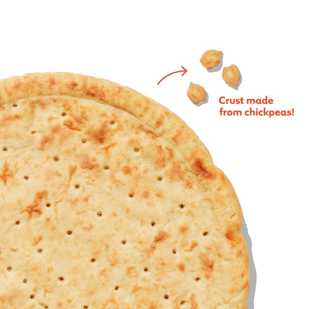 Banza Chickpea Frozen Pizza Variety Pack (Supreme, Plain Crust, Four Cheese) High Protein