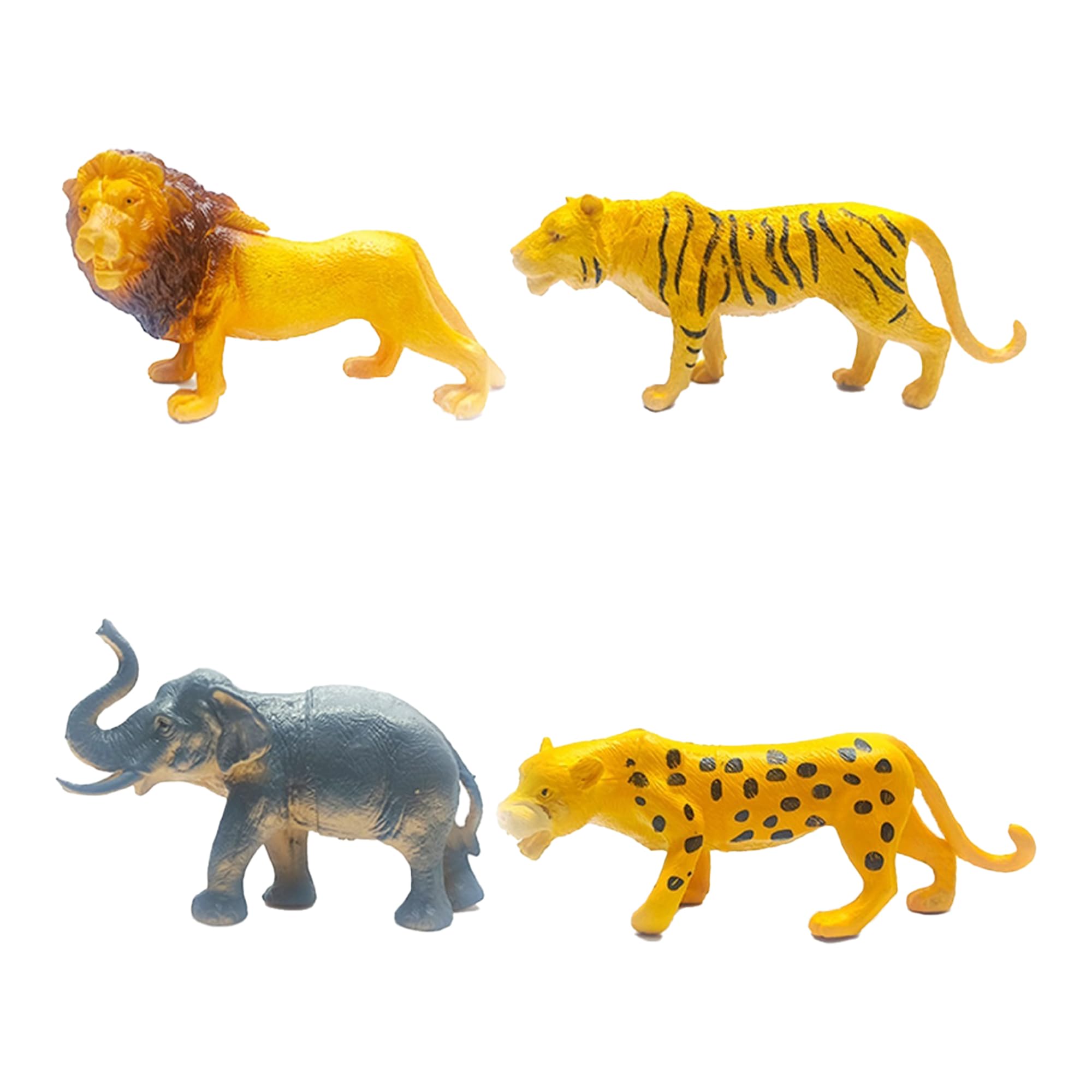 KiddyBuddy Full Action Toy Figure Jungle Wild Safari Animal Toys Figure Playing Set for Kids Animals Elephant Leopard Tiger Lion Toys for Children Set of 4 Big Size Animals (B0BNDN25ZB) Amazon Price History, Amazon Price Tracker