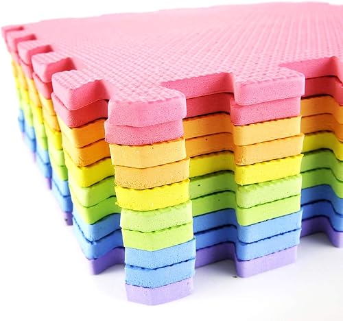 Miniatura 6 de 10 tapetes entrelazados, tapete de ejercicio, tapete de juego de seguridad para niños, azulejos, cojines suaves y entrelazados, protector de suelo