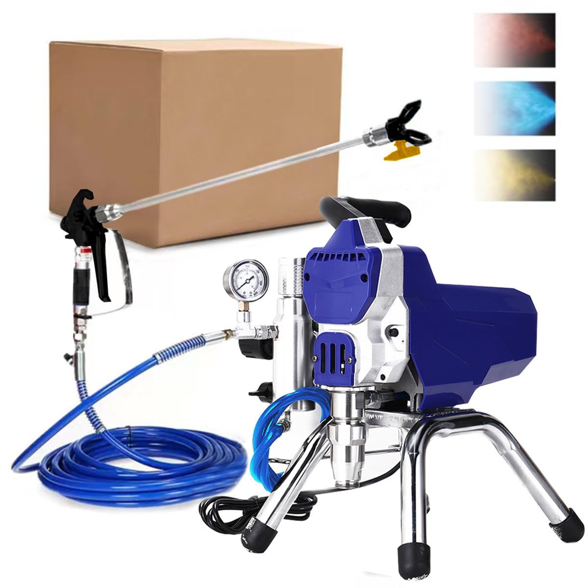 TAHALI Commercial Airless Paint Sprayer 2200W Electric Painting Machine for Home Interior Exterior Wall Spraying,110V