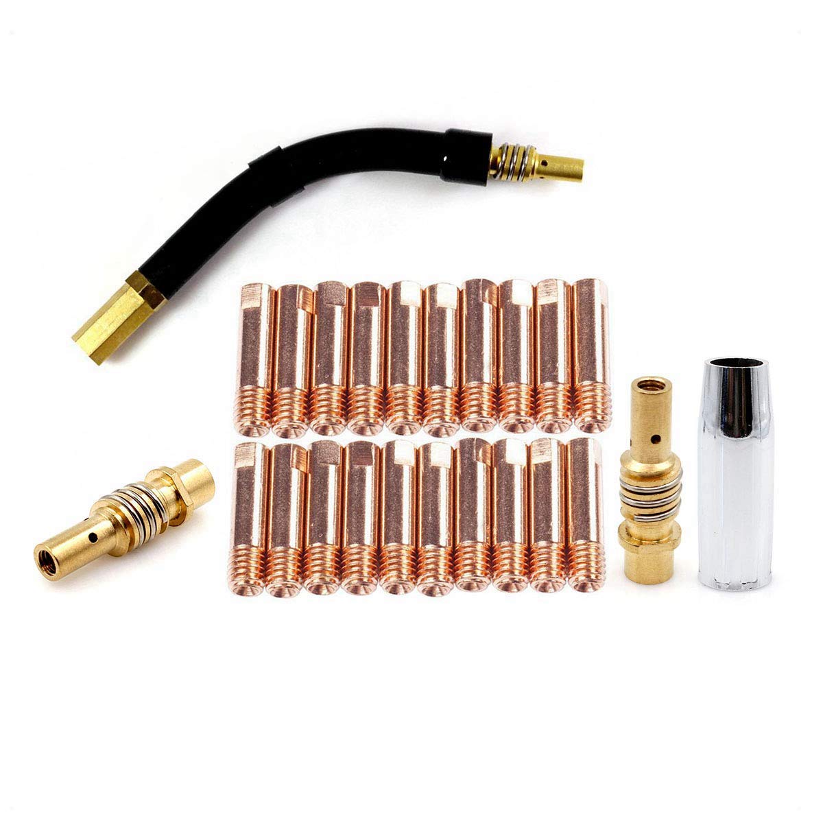 WeldingStop Contact Tip Holder 1.0mm .040'' Gas Nozzle Swan Neck for