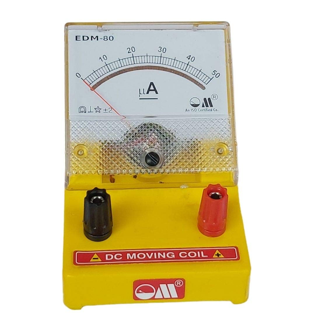 Om Meters EDM-80 Micro Ammeter - Yellow -2 Om Meters EDM-80 Micro Ammeter - Yellow -2