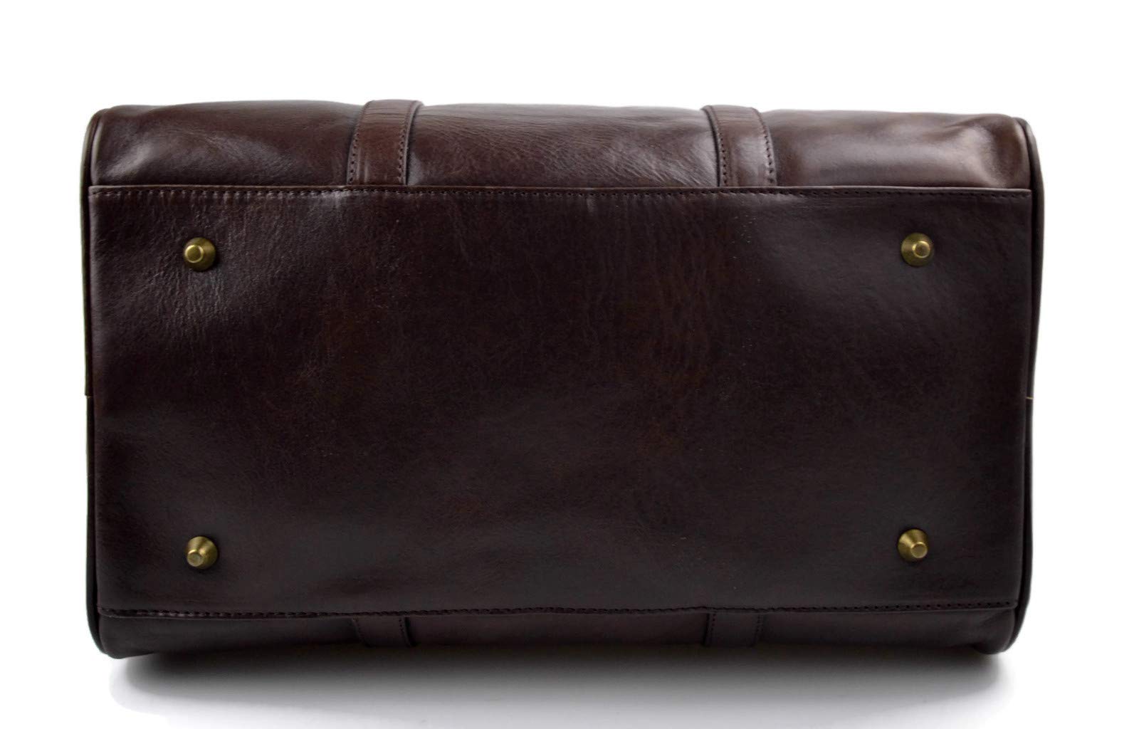 Bolsa de viaje pequeño bolsa cabina cuero bolso hombres mujeres bolso deportivo bolso de mano bolso de espalda en cuero maletín marron oscuro