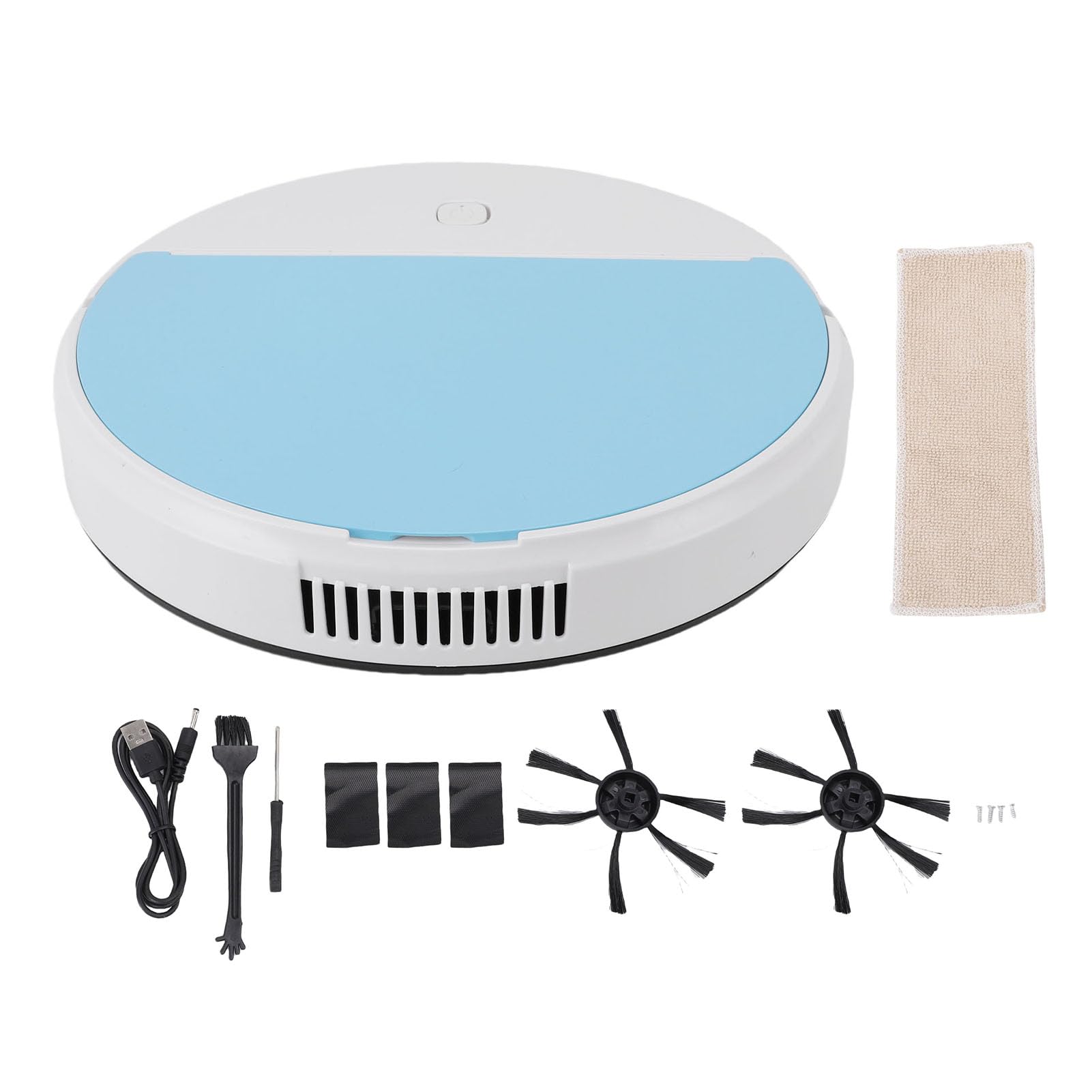 Combo Robot Aspirapolvere 3 in 1 per Pulizia Super Lunga per di Animali Domestici, Pavimenti Duri, Tappeti, Pulitore Intelligente Ricaricabile Tramite USB per Tutte le Stanze