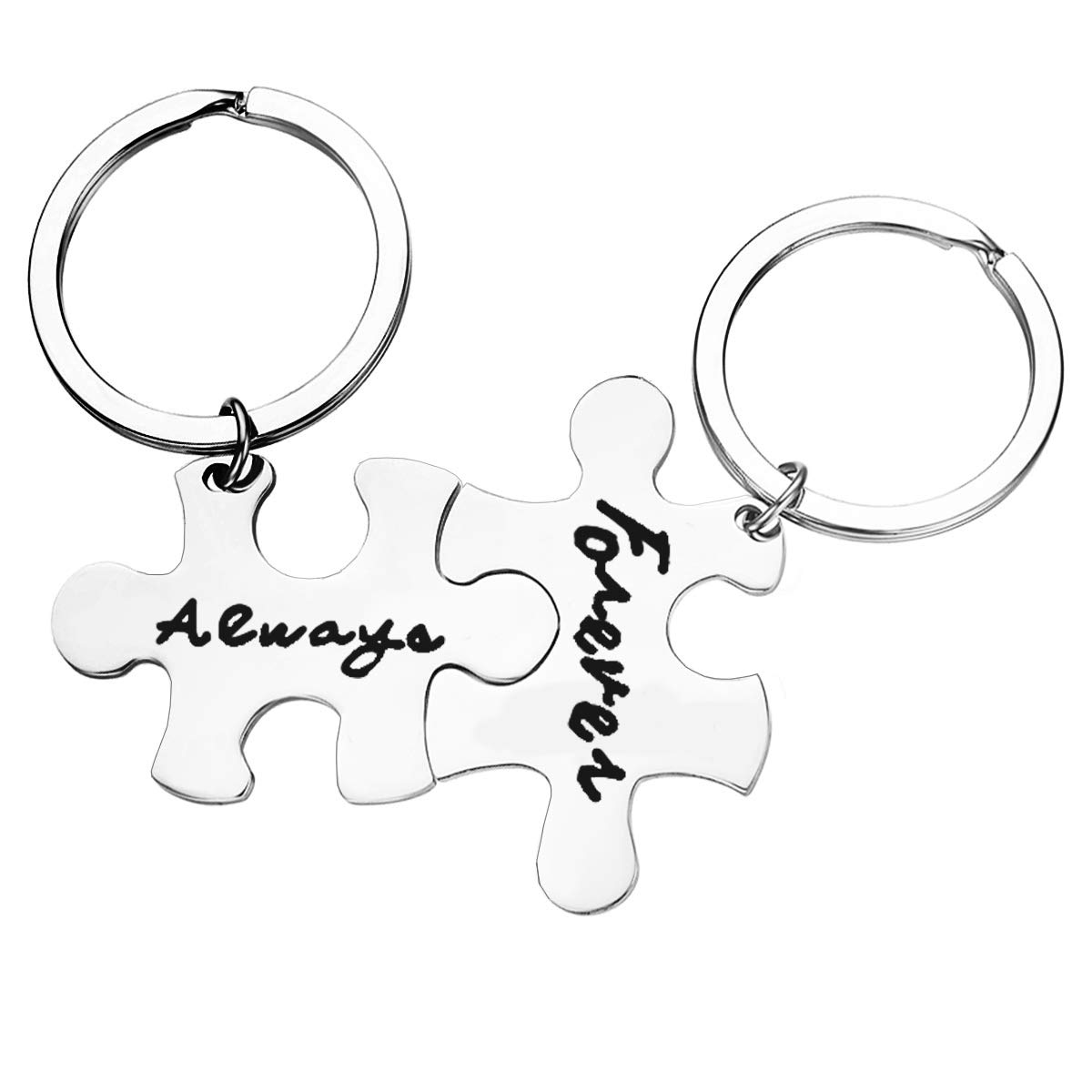 Huwujiu Silver Valentines Day Gifts For Couples Anniversary Keyring Gifts For Boyfriend Girlfriend Husband Wife Wedding Gifts Christmas Birthday Gift For Him Her