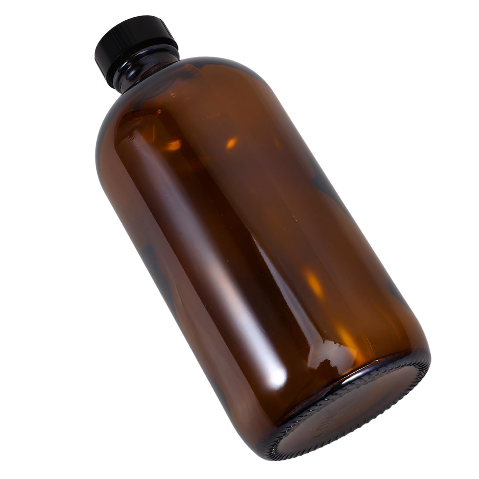 VILLFUL Glass Bottle Reagent Media Storage Bottles Essential Oils Bottle Empty Container Round Media Bottles Lab Chemicals Bottle Mug Containers Brown Glass Bottles Phenolic Resin