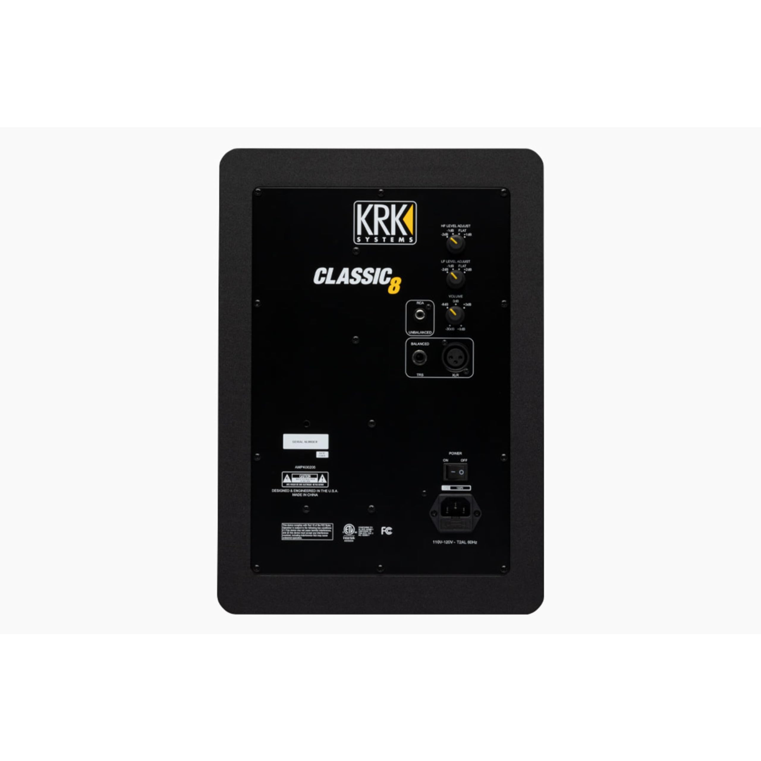 KRK Classic 8 G3 Moniteur Actif de Studio, Enceinte Active 8 Pouces, Tweeter 1 Pouce, 100W, Haute-Fidélité