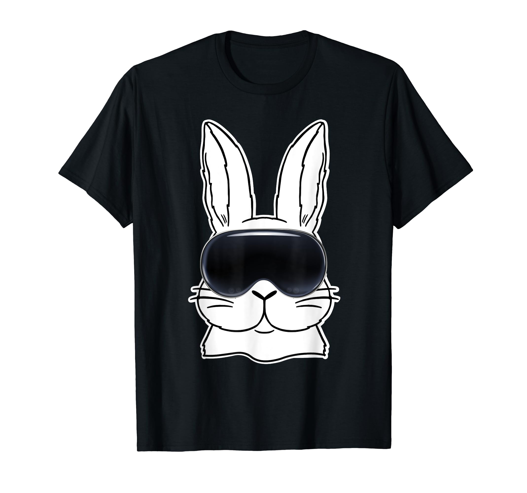 Easter Day Spring Bunny Easter Hunting Eggs GiftsHappy Bunny With VR Glasses Metaver Easter Day Dad Gamer Tee T-Shirt