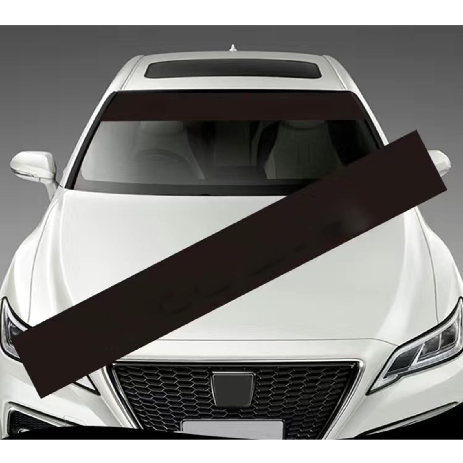 CBRWBKWHI Car Front Windshield Sticker, for Peugeot 206 CC (2D) / 207 CC (WD) / 307 CC (3B) Coupé Sun Protection Decal Sticker Styling Decoration Windscreen Sunstrip Accessories