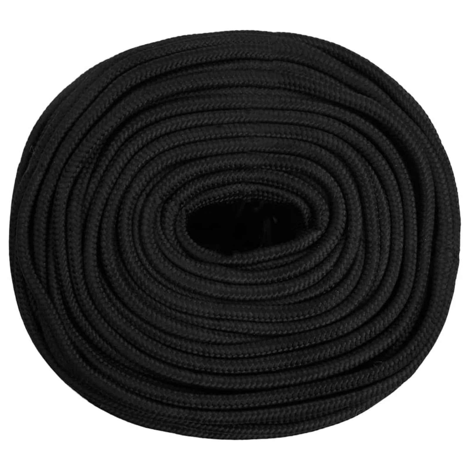 Gecheer Corde de Bateau Noir Complet 10 mm 50 m Polypropylène, Multifonctionnel Corde en Polypropylène pour Gréement ou comme et Amarre