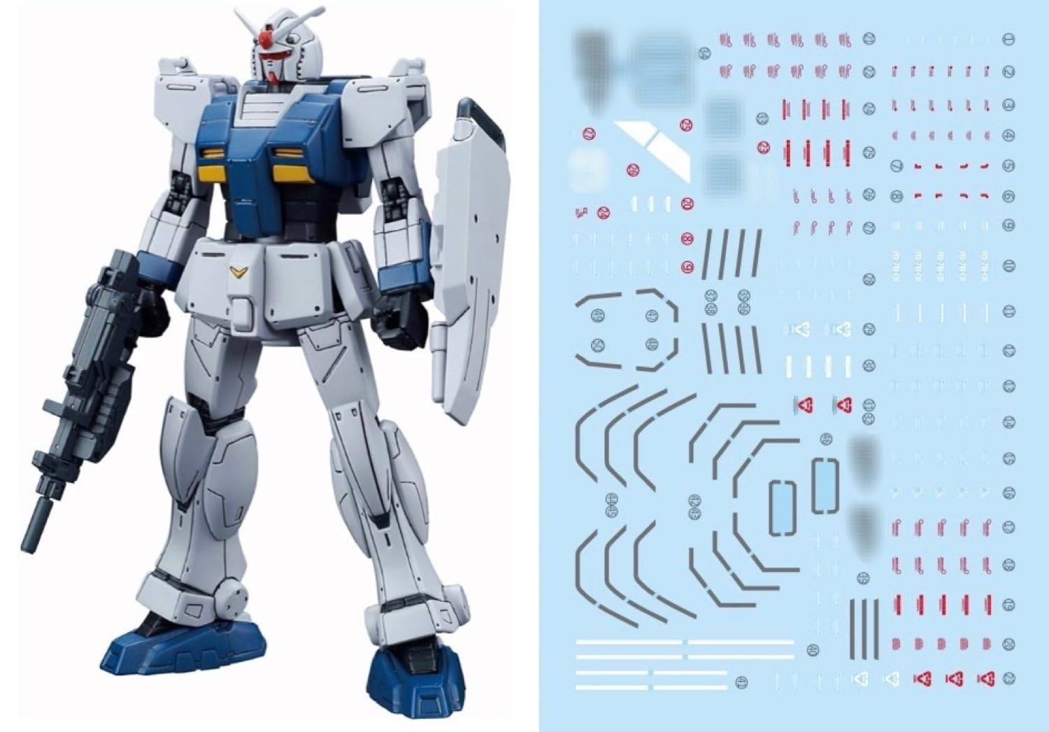 L BUILD ガンダムデカール Amazon | 蛍光!! HG RG EG 1/144 ロボット MS 雪社ディテール