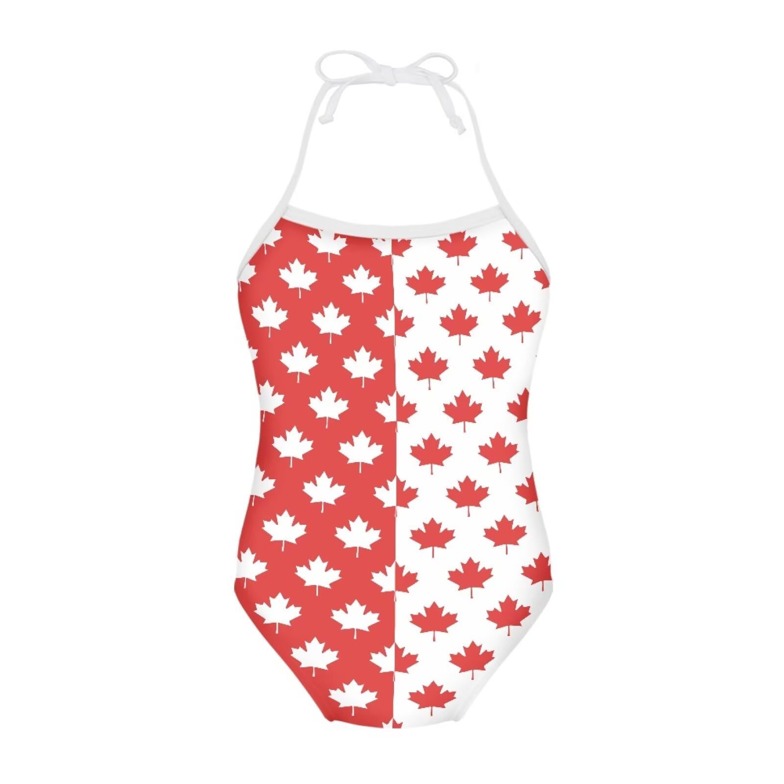 Girls One Piece Swimsuit Beach Bathing Suit Toddler Floral Halter Straps Swimwear for 1-10 Years