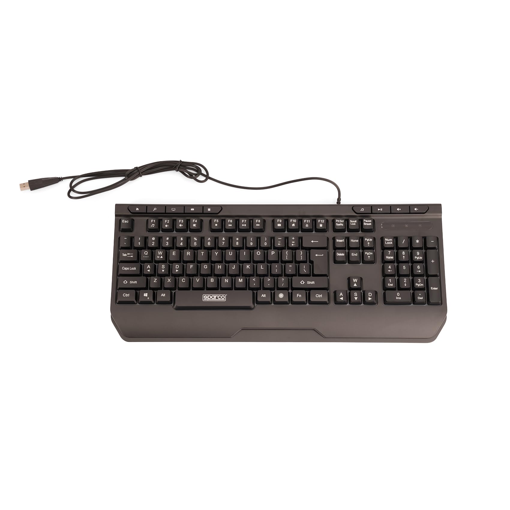 Celly, Kit Gaming Pole Position Linea Sparco, Kit con Tastiera Gaming Retroilluminata, Mouse Gaming con Luci RGB, Cuffie a Filo con Luci a LED Rainbow e Microfono, Tappetino per Mouse Antiscivolo