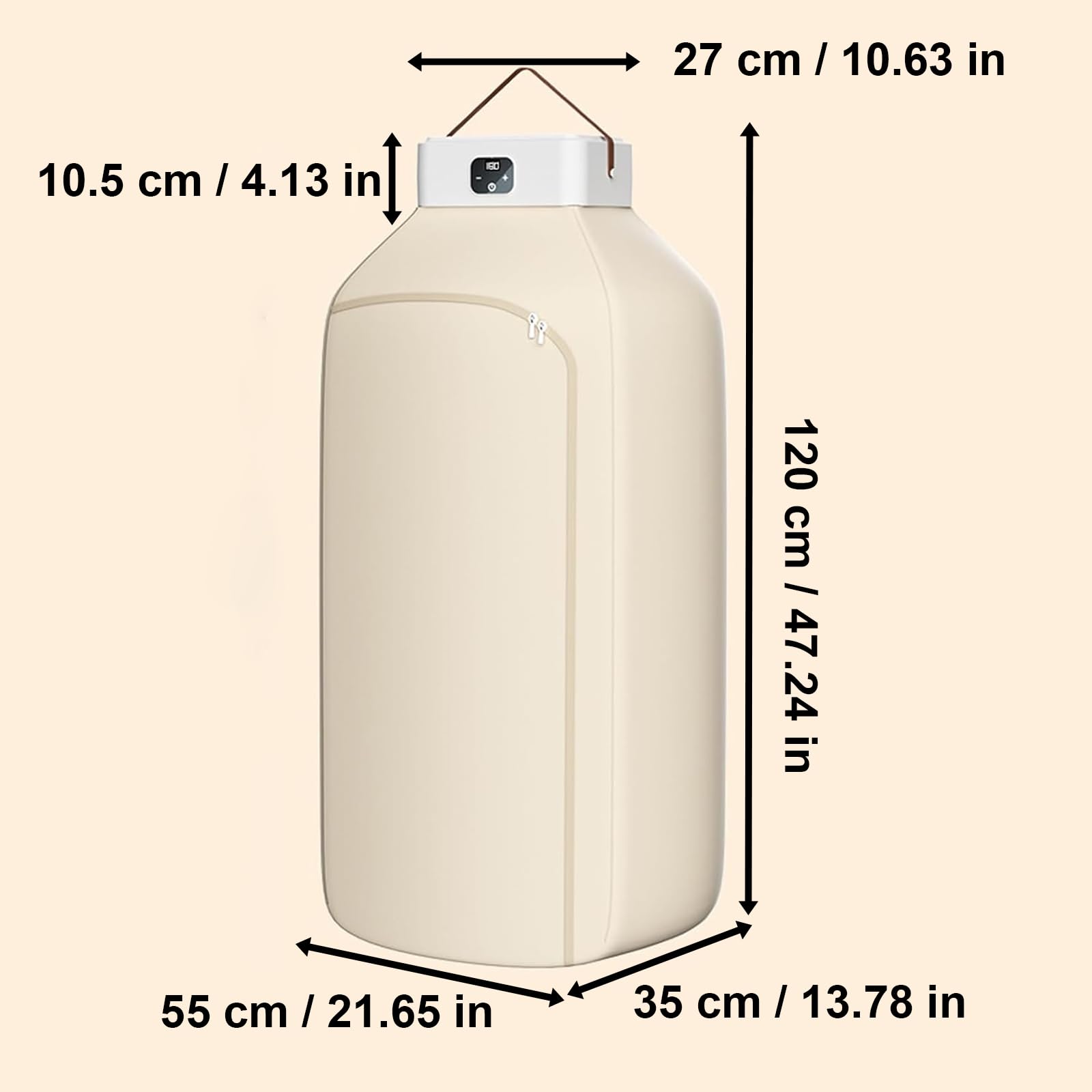 Secador de Ropa portátil, Gran Capacidad 20KG, Secado rápido 650W, secador Plegable para hogar, apartamento, Dormitorio, Viaje, Hotel