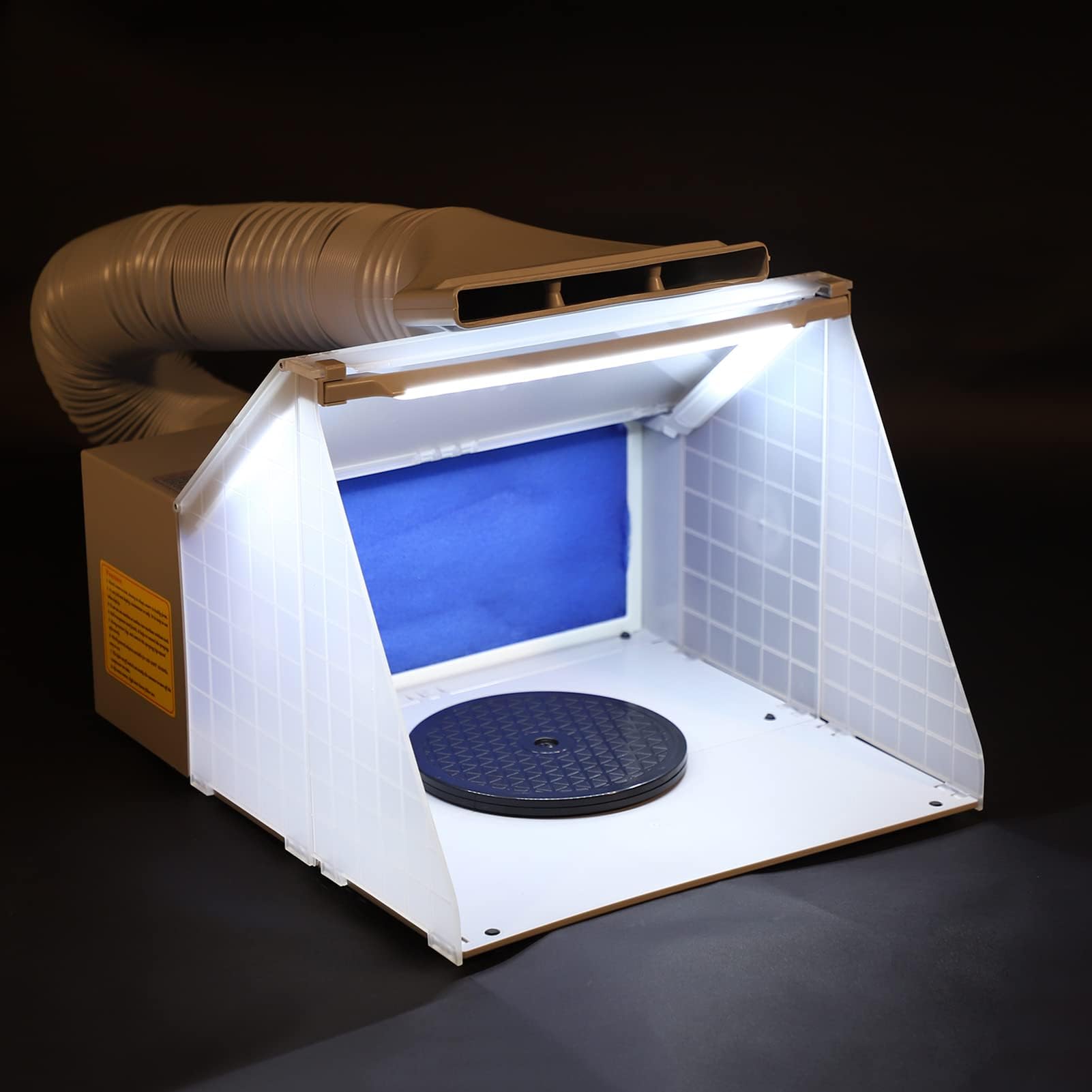 Airbrush Absauganlage 4m³/min, Tragbare Spritzkabine mit Filter für Modellbau und Lackierarbeiten